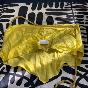 Christie Diamanté Rope Cowl Neck yellow Top from Meshki size XS